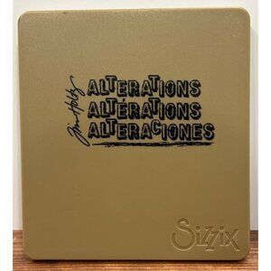 Sizzix Alterations Ornamental Die Cutting Template Gold Tim Holtz 556641